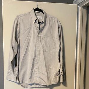 Oscar de la Renta Light Gray Casual Shirt